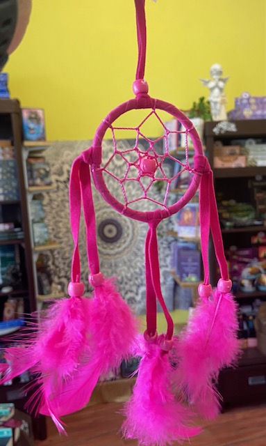 Traumfänger klein rosa Schutz vor bösen Träumen schamanische Schutzrituale Esoterik Kärnten kaufen