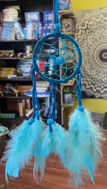 Traumfänger klein türkis schamanische Schutz Rituale Esoterik shopping Shop Kärnten Völkermarkt