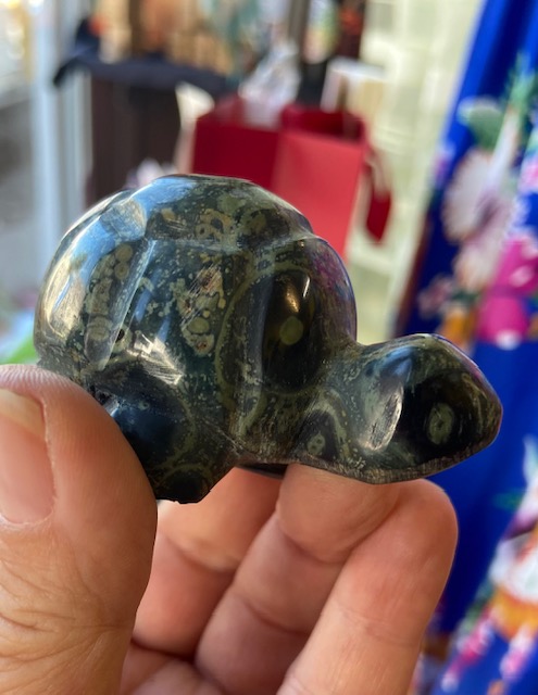 Krafttier Schildkröte Stein Heilstein Dekoration Schutzsteine Erdung Kraft Eldarit